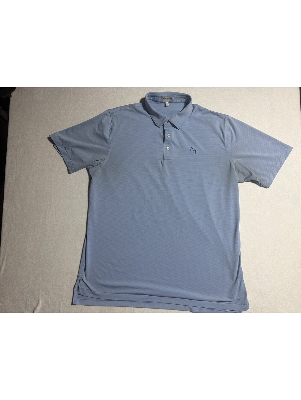 Peter Millar Summer Comfort Polo Men’s XL Blue Stripe Golf Performance Shirt